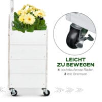 Rankhilfe Rosenbogen mit Pflanzkasten Trennwand