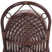 Rattan Schaukelstuhl Derby ~ Auflage creme