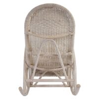 Rattan Schaukelstuhl Esmeraldas ~ Auflage creme