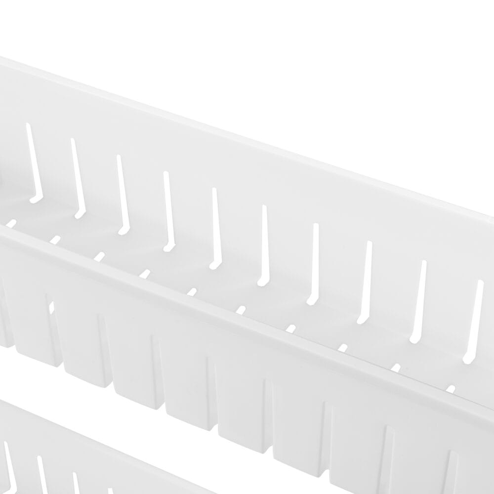 Rollregal 72x12x54.5cm 3 Etagen Weiss