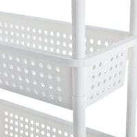 Rollregal 100x22x48cm Rollwagen Weiss