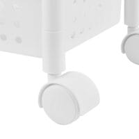 Rollregal 100x22x48cm Rollwagen Weiss