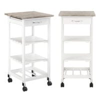 Servierwagen Biel 76x37x37cm Rollwagen mit Schublade