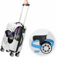 Reisekoffer Butterfly Hartschalenkofferset 4tlg.