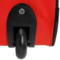 Reisetasche mit Trolleyfunktion 85L rot - Hängeschloss