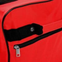 Reisetasche mit Trolleyfunktion 85L rot - Hängeschloss