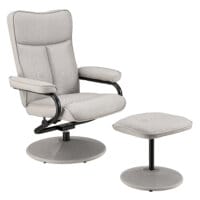 Relaxsessel Lohja 108x79x77 cm verstellbar mit Fusshocker Stoff