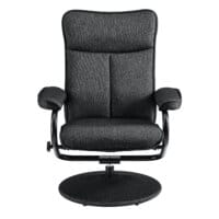 Relaxsessel Lohja 108x79x77 cm verstellbar mit Fusshocker Stoff