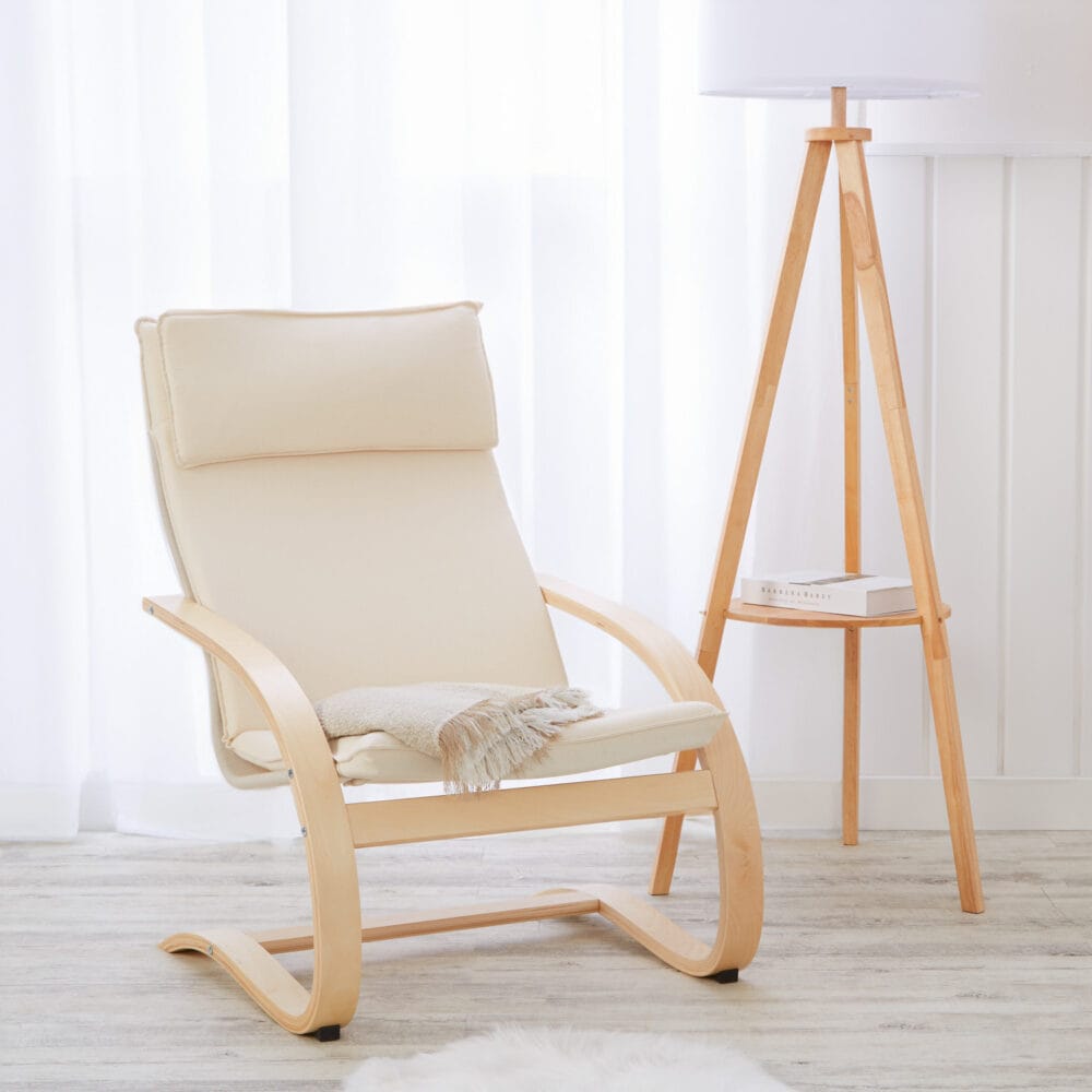 Relaxsessel Schaukelstuhl Beige