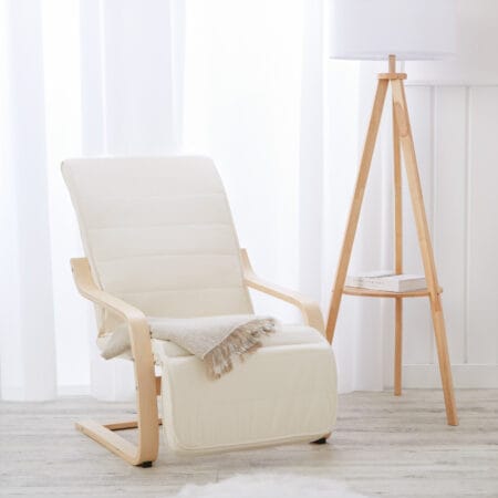 Relaxsessel mit Fussstütze Beige