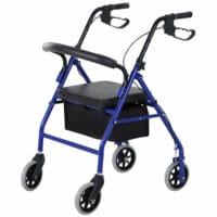 Rollator Gehilfe mit Sitz 2in1 ~ faltbar und höhenverstellbar