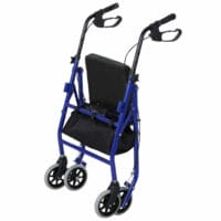 Rollator Gehilfe mit Sitz 2in1 ~ faltbar und höhenverstellbar