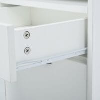 Rollcontainer Aktenschrank 40B x 35T x 60H cm weiss