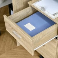 Rollcontainer Bürocontainer 2 Schubladen natur