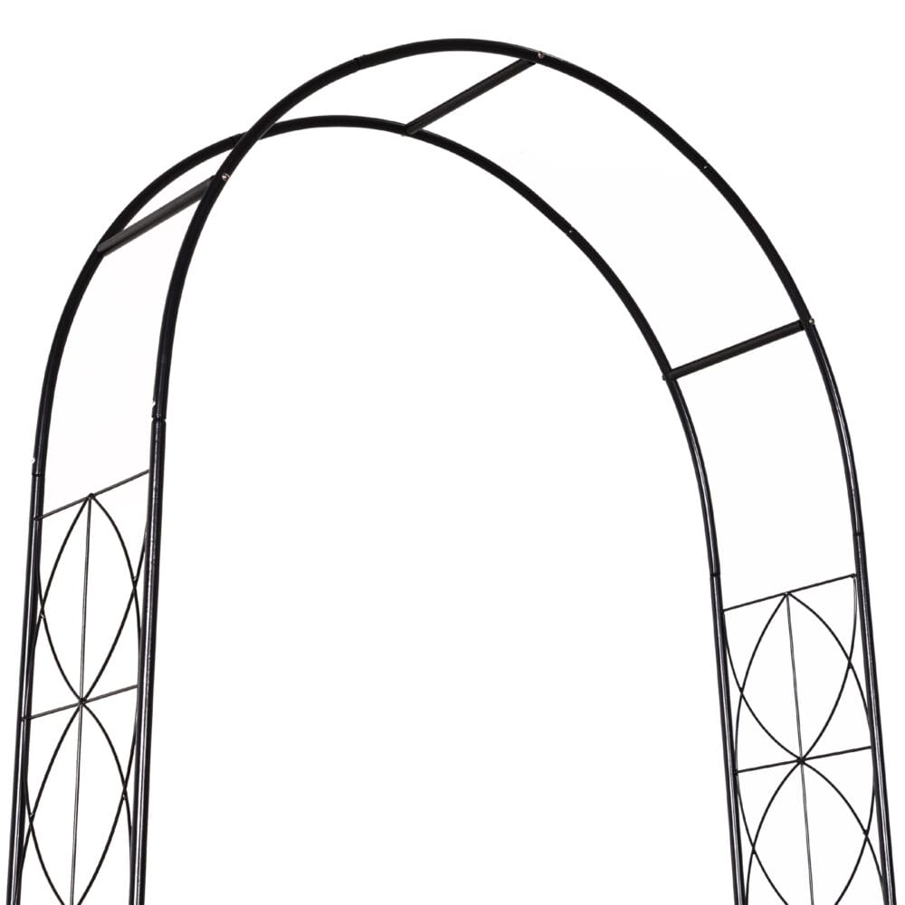 Rosenbogen Rankgitter Rankhilfe Torbogen Metall 230cm