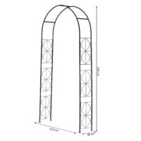 Rosenbogen Rankgitter Rankhilfe Torbogen Metall 230cm