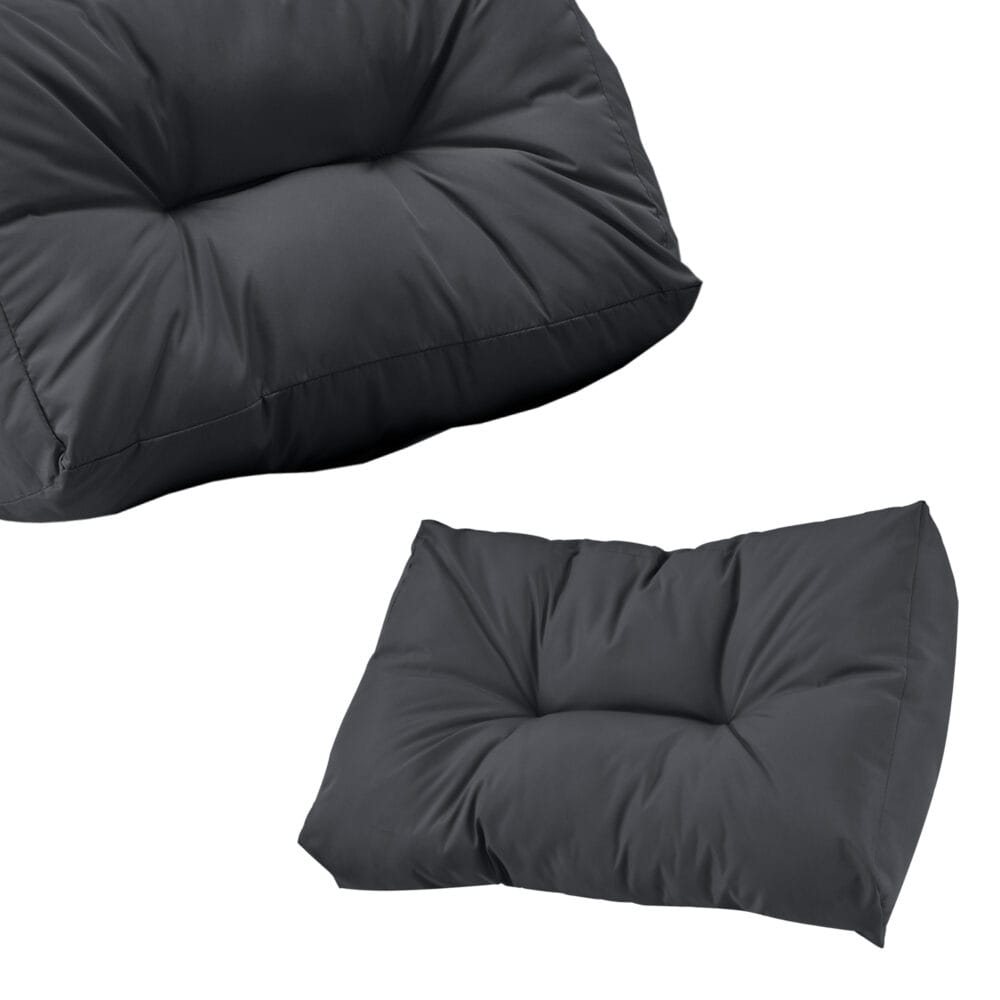 Rückenkissen für Palettenmöbel Comfy 40x60x12 cm Dunkelgrau