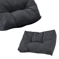 Rückenkissen für Palettenmöbel Comfy 40x60x12 cm Dunkelgrau