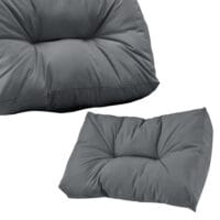 Rückenkissen für Palettenmöbel Comfy 40x60x12 cm Hellgrau