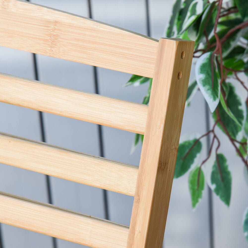 Schaukelstuhl Gartenstuhl Bambus natur