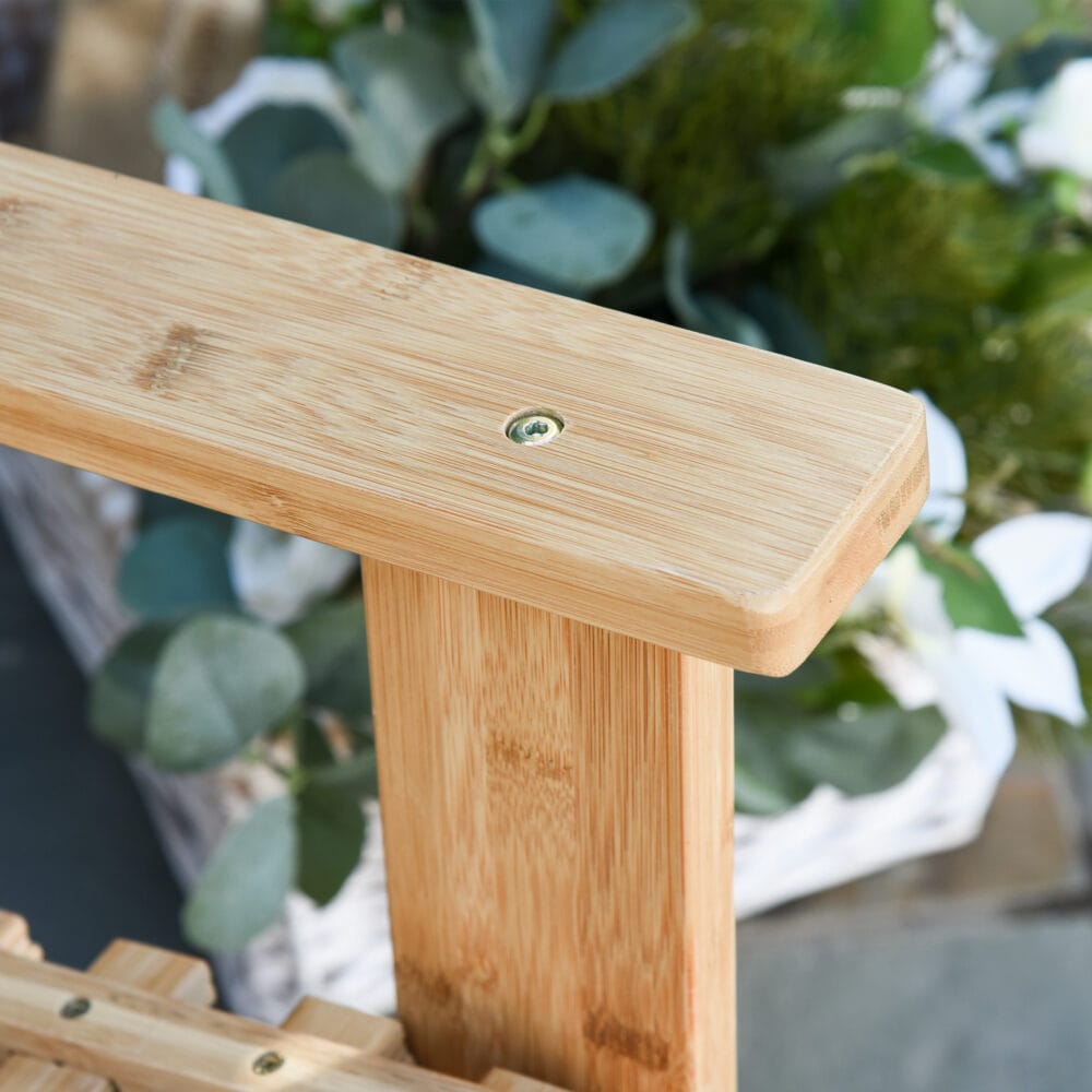 Schaukelstuhl Gartenstuhl Bambus natur