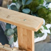 Schaukelstuhl Gartenstuhl Bambus natur