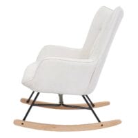 Schaukelstuhl JAM-K36 Relaxsessel Fernsehsessel ÖKO-TEX creme-beige