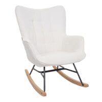 Schaukelstuhl JAM-K36 Relaxsessel Fernsehsessel ÖKO-TEX creme-beige
