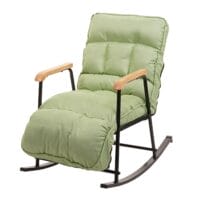 Schaukelstuhl JAM-K40 Relaxsessel Liegefunktion Metall mint-grün