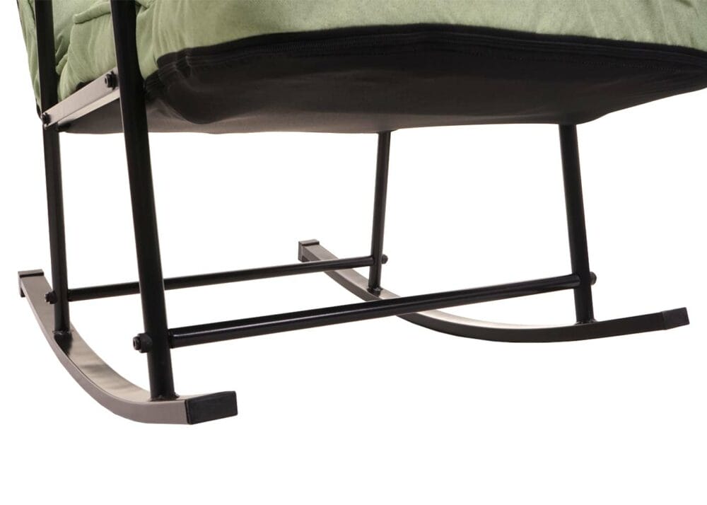 Schaukelstuhl JAM-K40 Relaxsessel Liegefunktion Metall mint-grün
