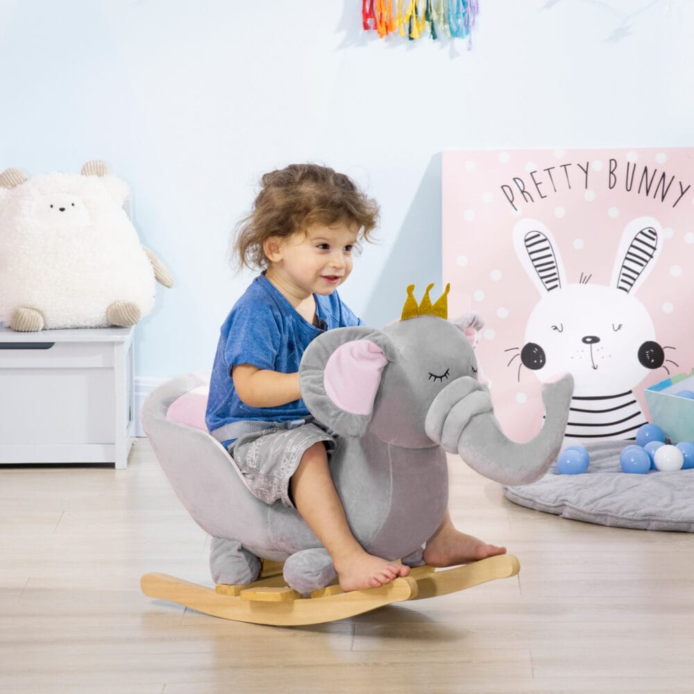 Schaukeltier Elefant mit Sound 60cmx33cmx45cm