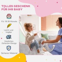 Schaukeltier Elefant mit Sound 60cmx33cmx45cm