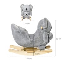 Schaukeltier Koala mit Sound 60x33x50cm