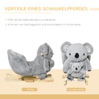 Schaukeltier Koala mit Sound 60x33x50cm