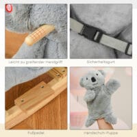 Schaukeltier Koala mit Sound 60x33x50cm