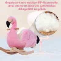 Schaukeltier Schaukelpferd Flamingo mit Sound