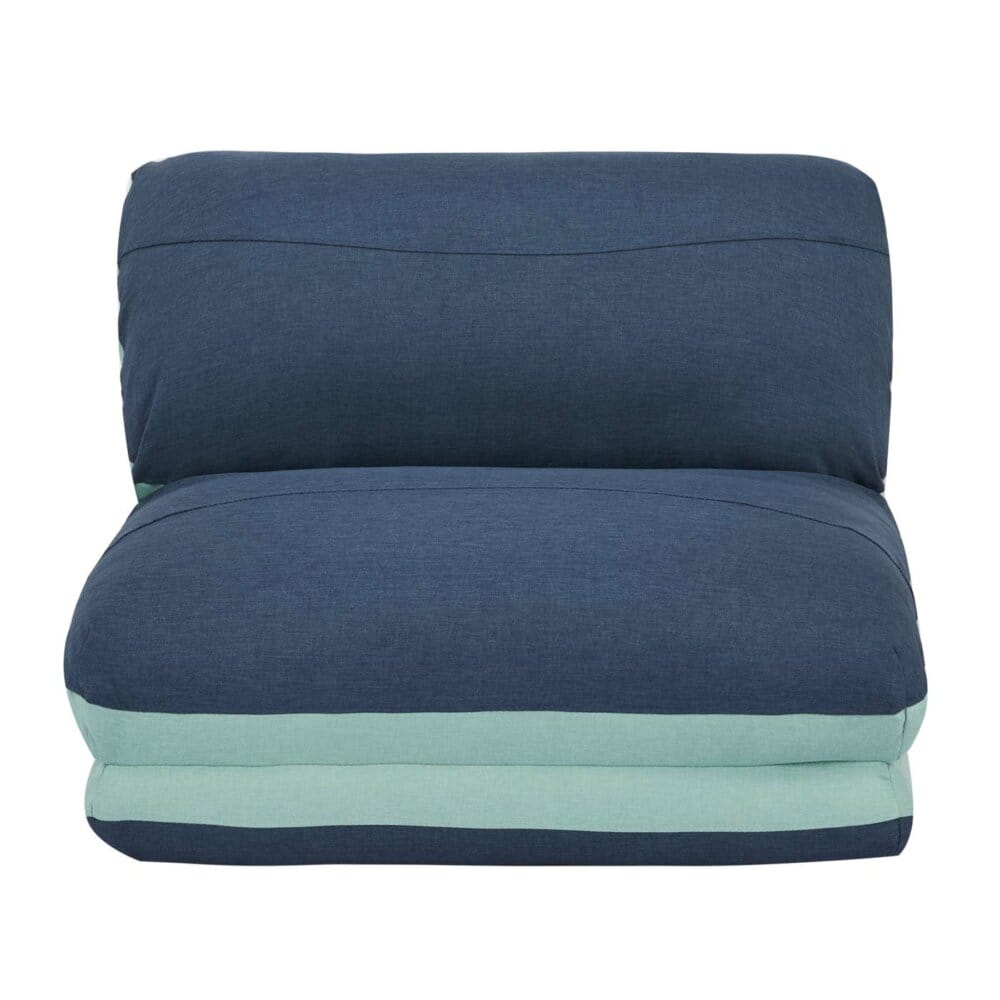 Schlafsessel Schlafsofa Funktionssessel Stoff/Textil blau