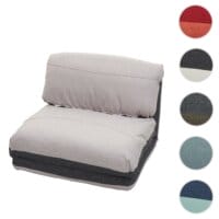 Schlafsessel Schlafsofa Funktionssessel Stoff/Textil grau