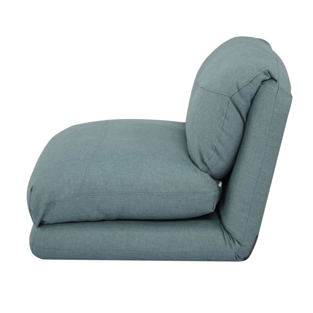 Schlafsessel Schlafsofa Funktionssessel Stoff/Textil grau-blau