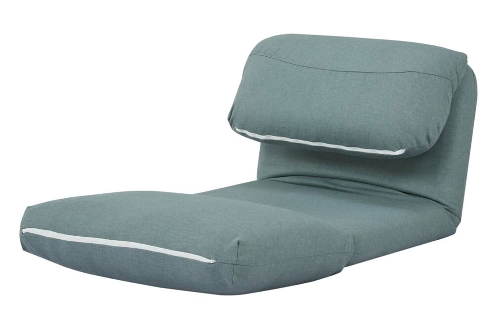 Schlafsessel Schlafsofa Funktionssessel Stoff/Textil grau-blau