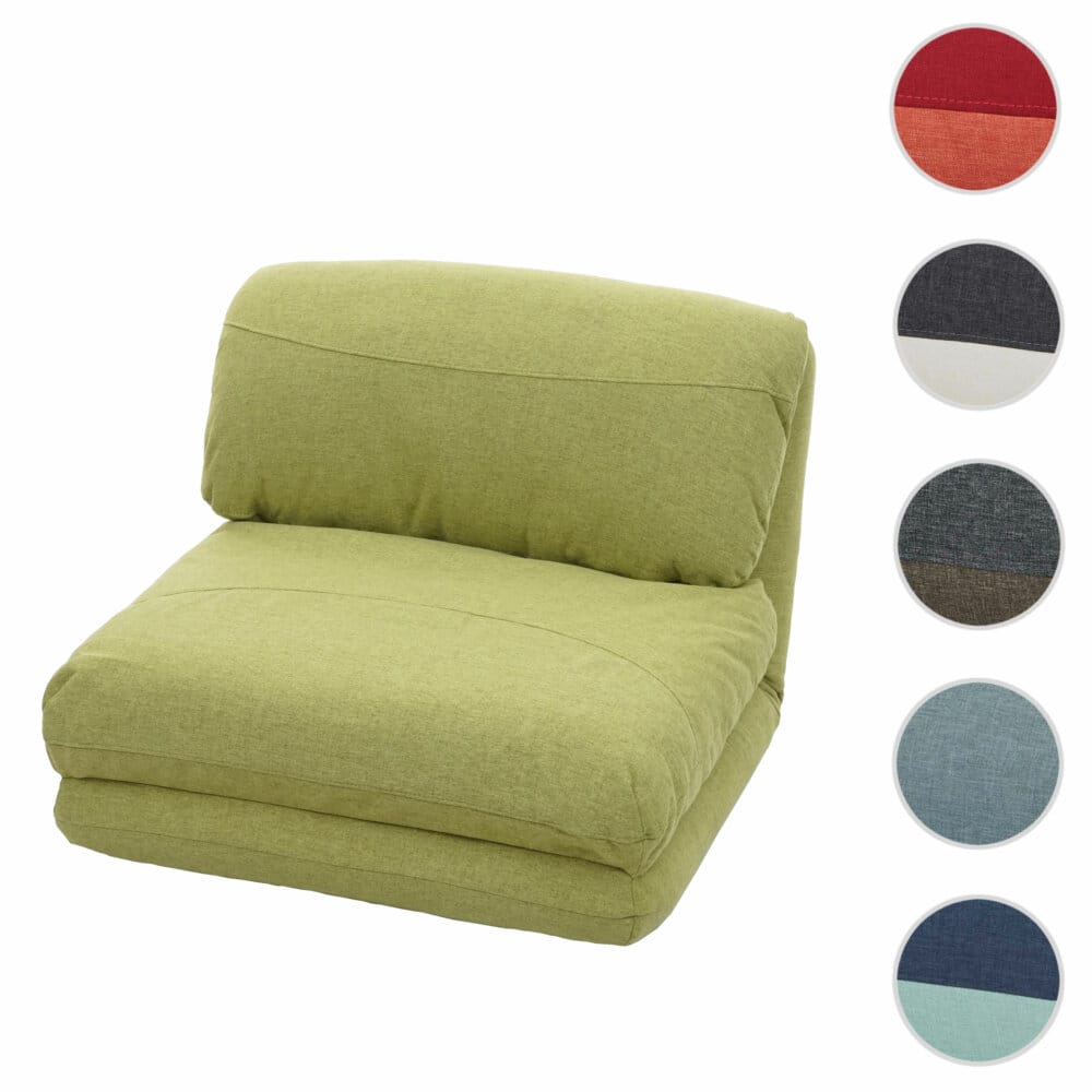 Schlafsessel Schlafsofa Funktionssessel Stoff/Textil grün