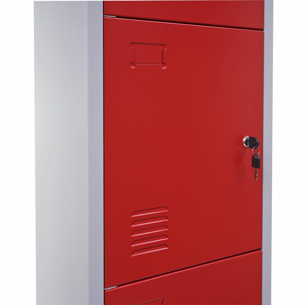 Schliessfach Boston Spind Metall 180x38x45cm rot