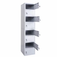 Schliessfach Spind 8 Fächer Metall 180x38x42cm