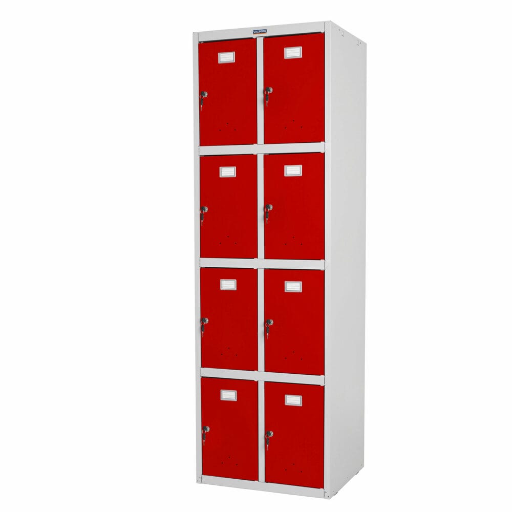 Schliessfach Valberg Doppel-Spind 183x58x50cm ~ rot