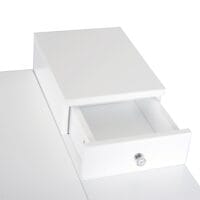 Schminktisch Kosmetiktisch mit Klappspiegel weiss Frisiertisch