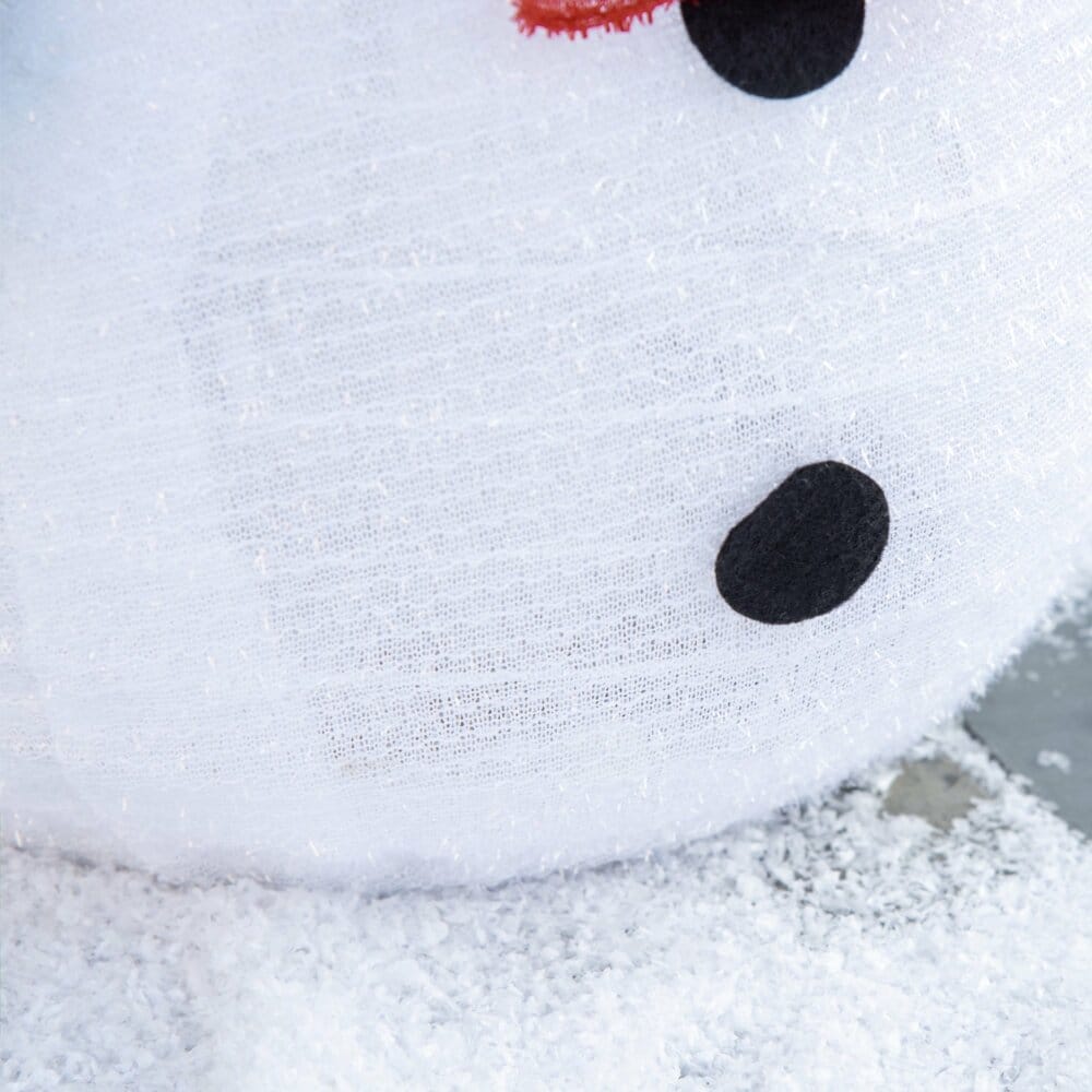 Schneemann mit LED 30 cm x 30 cm x 51 cm