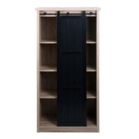 Schrank JAM-K75 Kommode Highboard Schiebetüre 163x76x38cm