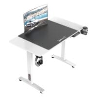 Höhenverstellbarer Tisch Visalia elektrisch 110x60cm Weiss