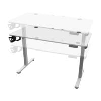 Höhenverstellbarer Tisch Stryn 120x60cm weiss