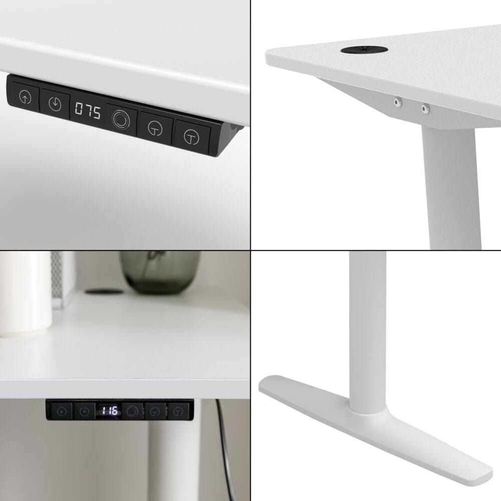 Stehpult Elektrisch Höhenverstellbarer Tisch Arogno 140x60cm